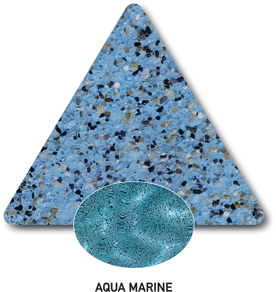 Aqua Marine sample with a computer-generated water-colour illustration