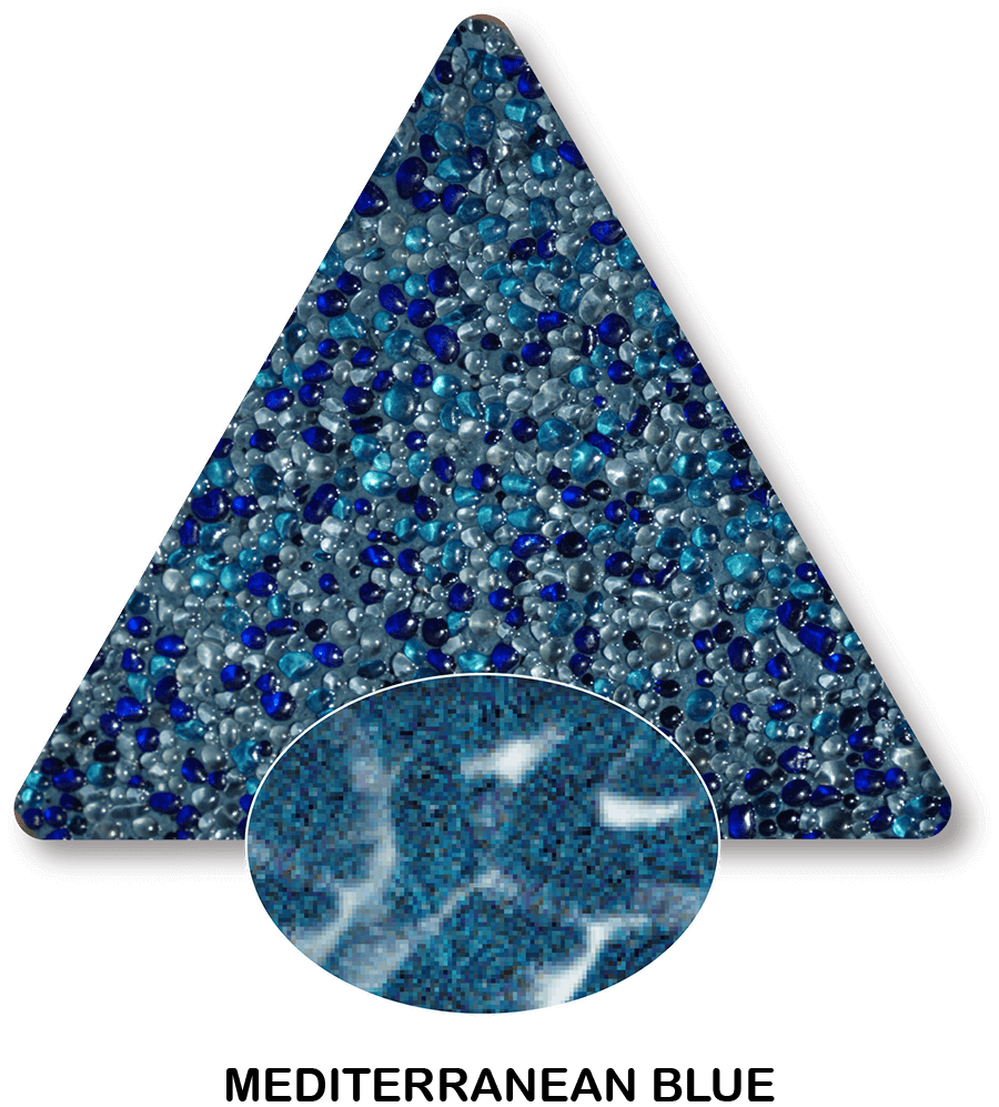 Mediterranean Pearl sample with a computer-generated water-colour illustration