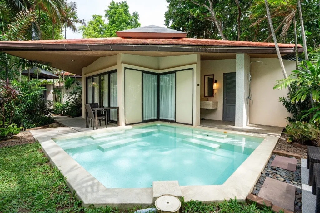 Dewa Resort pool villas — pool and material details — view 1