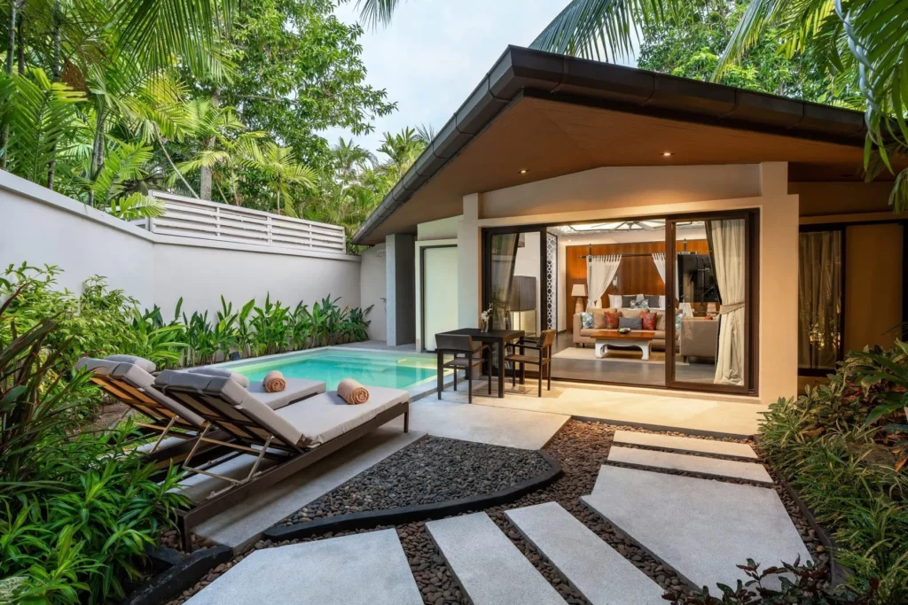Dewa Resort pool villas — pool and material details — view 2