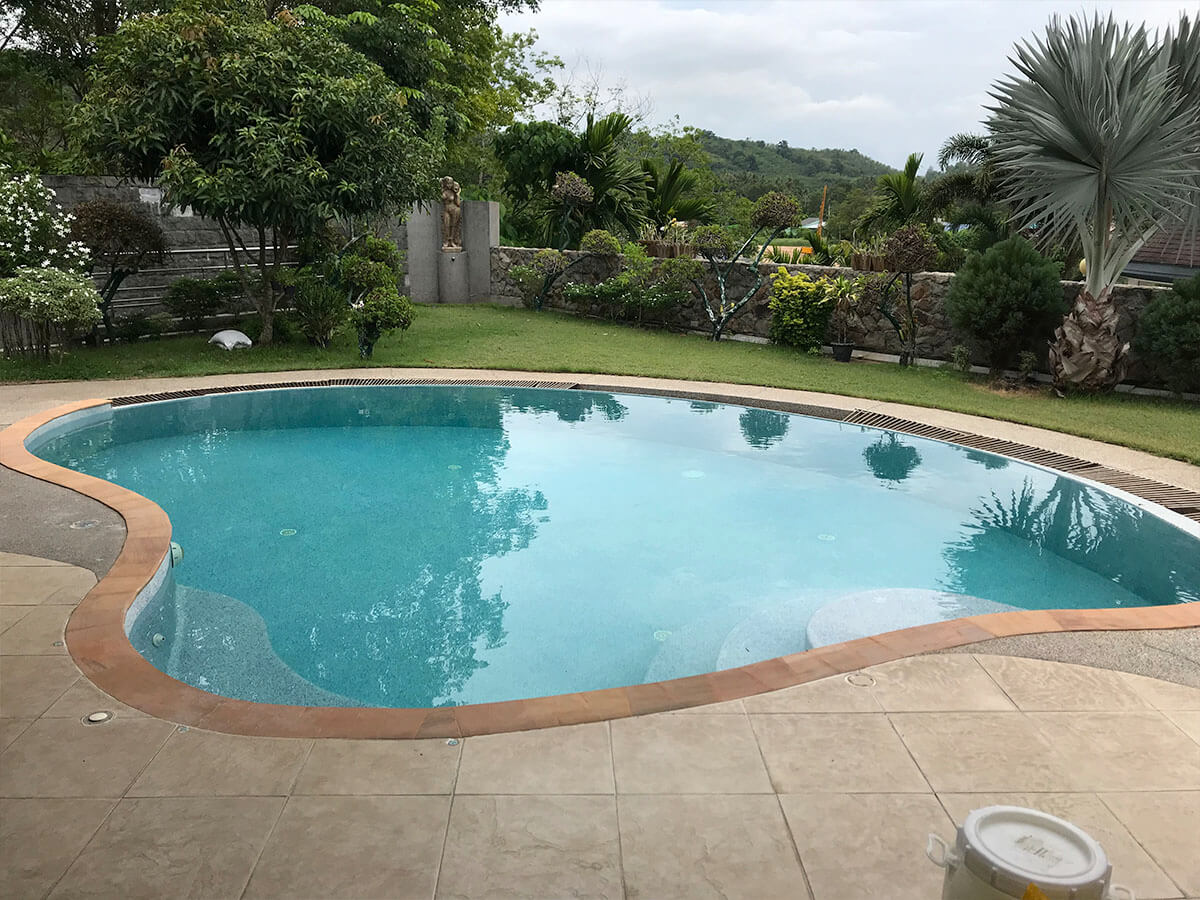 Pool finish in a completed pool — view 3