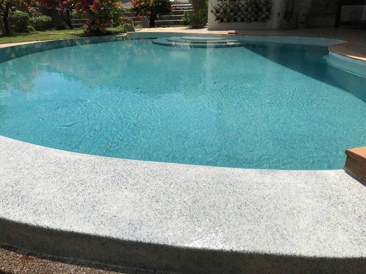 Pool finish in a completed pool — view 5
