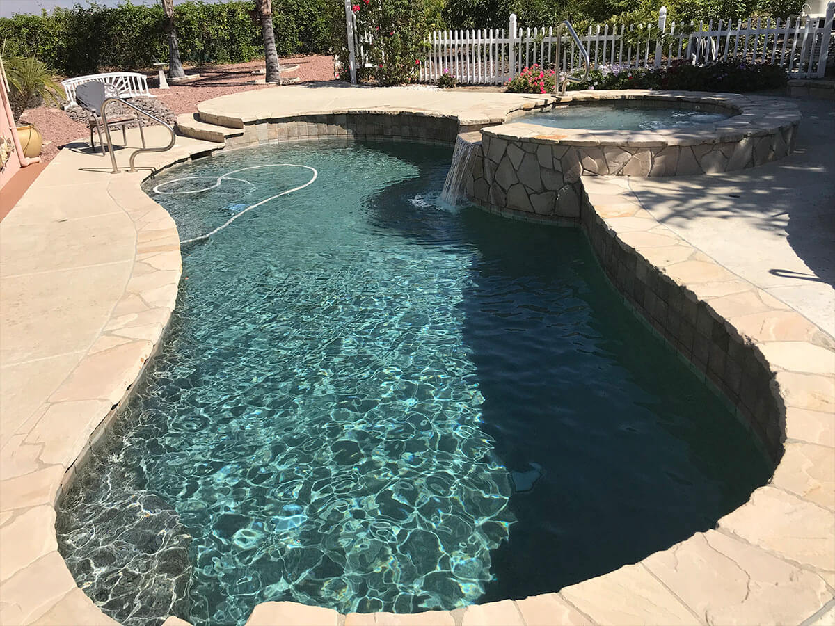 Pool finish in a completed pool — view 15