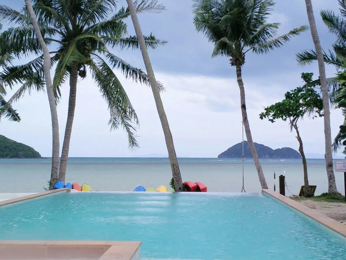 Pool finish in a completed pool — view 1