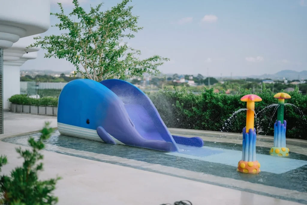 Ocean Marina Resort — Splash Pad — completed pool — view 4