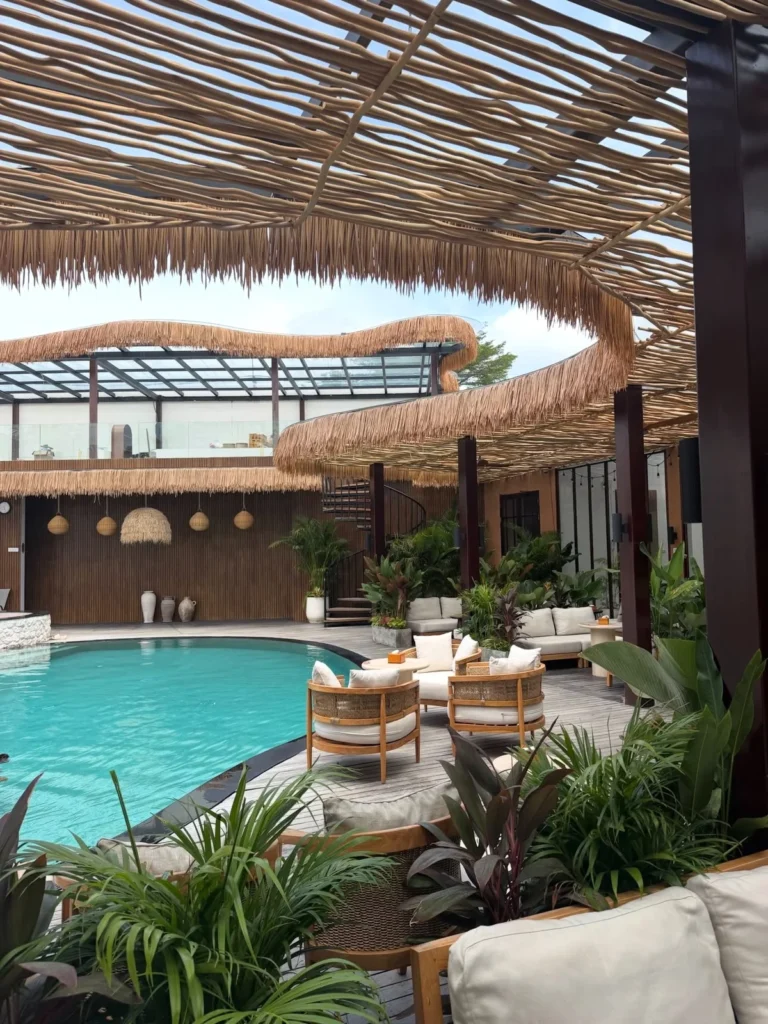 Irish Green PebbleCrete in the main pool at ZIMA Spa, Rawai, Phuket