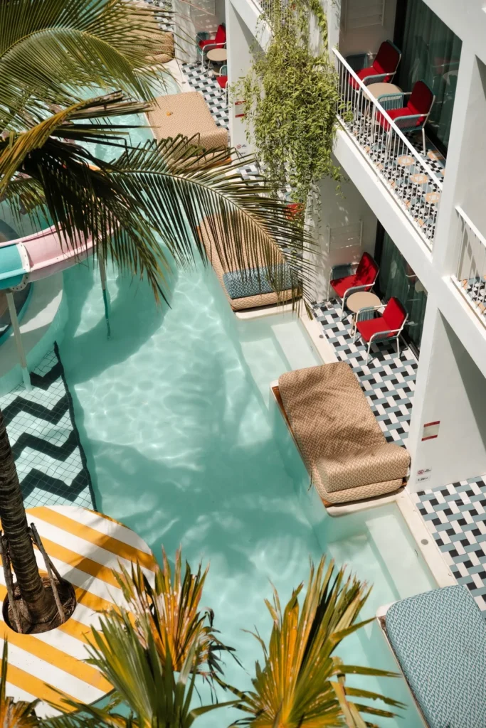 Sunlit pool-access area and submerged steps at Sugar Marina POP - Kata Beach